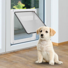 Pet Door for Wall & Door, White, ABS & Acrylic, Easy Install