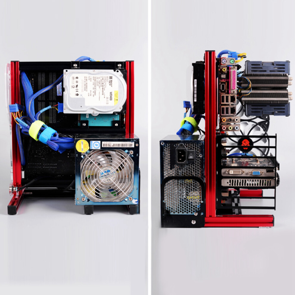 Diy Open Air Case Atx M-Atx Itx Red 7790334737309