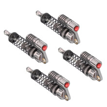 RC Shock Absorbers 4Pcs CNC Metal Dampers for Axial SCX10 D90, Durable Upgrades for Trail Control