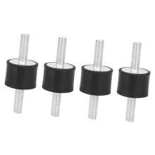 4pcs M6 Rubber Mounts Silent Anti-Vibration Mounts for Engines & Equipment