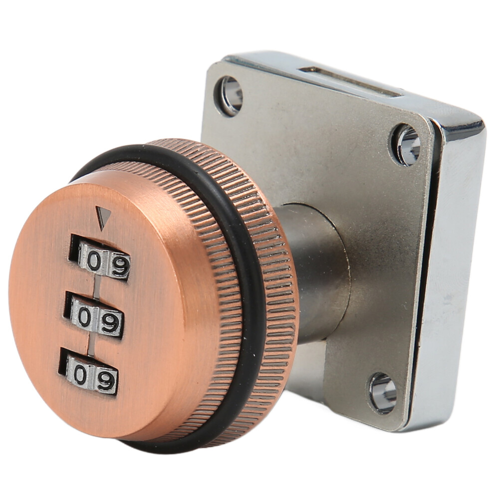 Zinc Alloy Home Office Wardrobe Lock With Keyless Password Durable Bronze 4621389340189