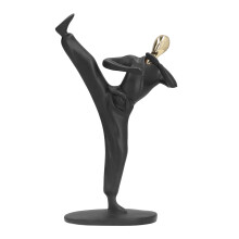 Estátua de resina de atleta - Figura abstrata de Kung Fu, 25,5 cm