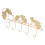Wall Coat Rack in Ginkgo Leaf Design, Iron, 46cm 4