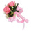 Artificial Wedding Bouquet Silk Fuchsia20x24cm 7