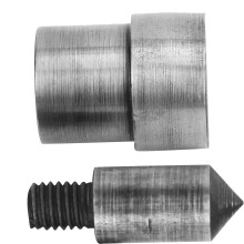 Steel Hollow Hole Puncher 2pcs 1.5-16mm for Leather Belts Punch Tool