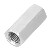 Steel M16x50 Hex Nut Zinc Plated Long Threaded Fasteners Durable 2pcs