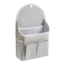 (Pure Gray) Wall Hanging Organizer, No Drill, Durable, for Bedroom & Kitchen