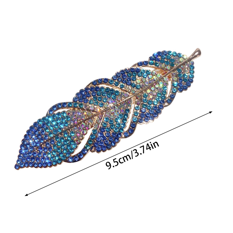 Dachuang Beauty (Blue) Vintage French Barrette Hair Clips For Women & Girls