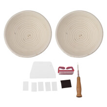 Round Bread Proofing Basket Set 20CM & 22CM with Liners