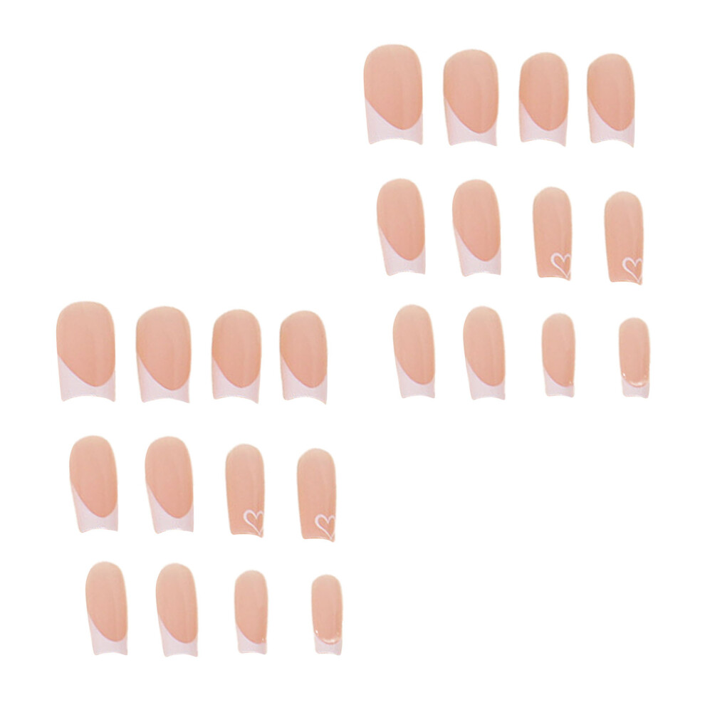 Roc-Electron White Tip Press-On Nails, Durable & Stylish