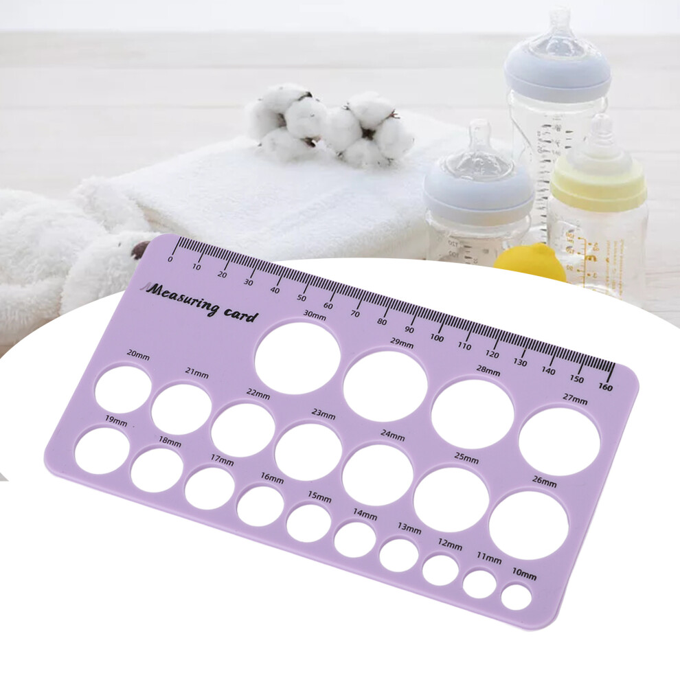 Purple Adjustable 1.5M Silicone Nipple Ruler Plus Soft Measuring Tape