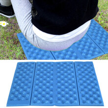 XPE faltbares Sitzkissen 1 Stück 38x27x1 Blau-Schwarz