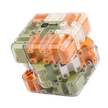Large 3D Puzzle Cube with Rotating Labyrinth Maze, Transparent Brain Training Toy for Stress Relief and Focus