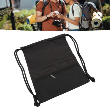 Wasserdichte schwarze Sportrucksack mit Kordelzug, 44x36 cm, 600D Stoff