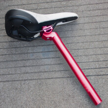 25.4*300MM Red Mountain Bike Shockproof Seat Post Alloy Lightweight
