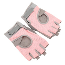 Pink Women's Breathable Workout Gloves, Non-Slip, Size M
