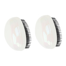 Egg Shaped Scalp Massage Brush, Portable Hair Detangler, ABS Plastic