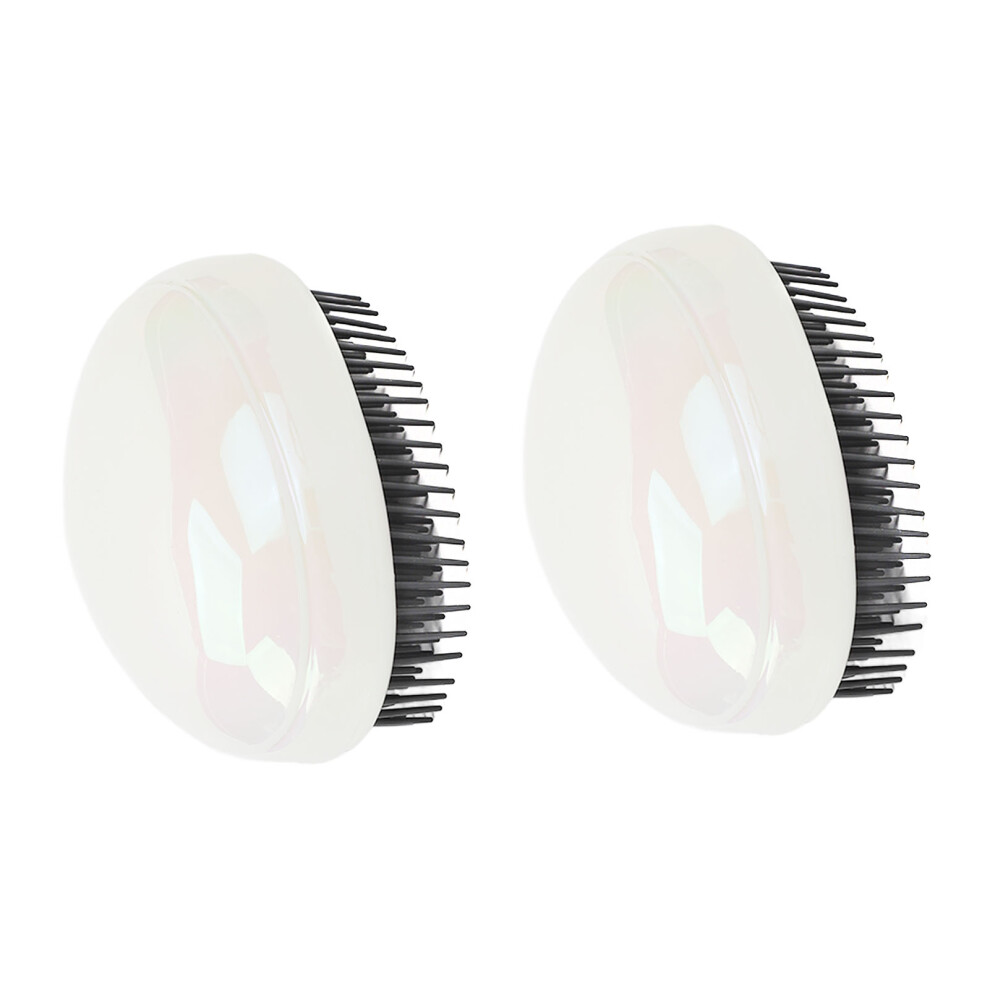 Egg Shaped Scalp Massage Brush, Portable Hair Detangler, ABS Plastic