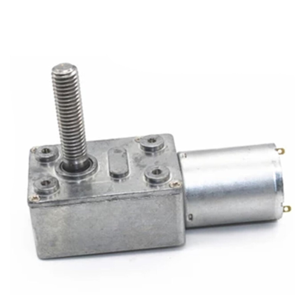 24V Dc Worm Gear Reduction Motor 10Rpm Self Locking Reversible Cw Ccw Low Speed Torque M8 Shaft 9310869655954
