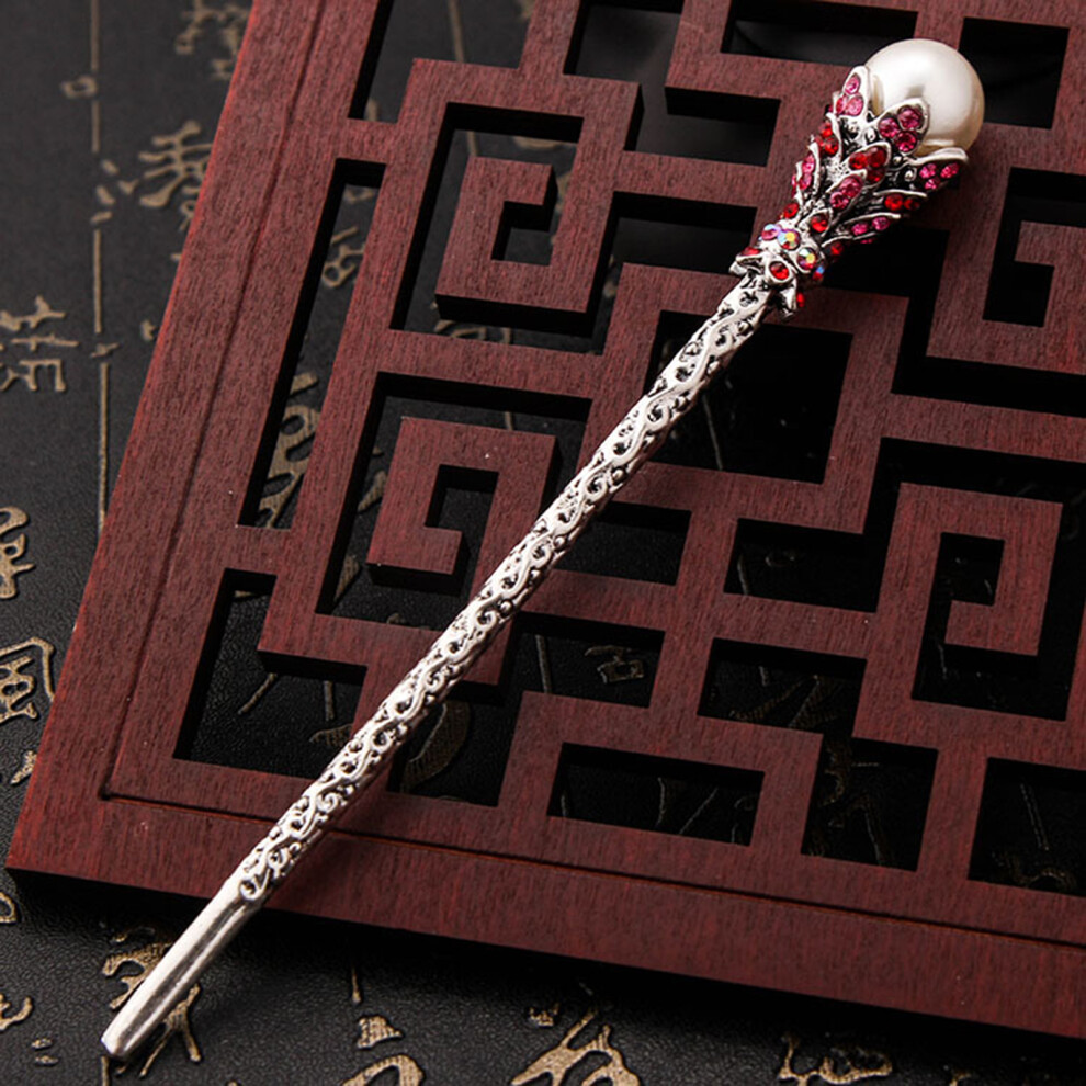 Reach-Tools (3#) Vintage Rhinestone Hair Stick For Women & Salon