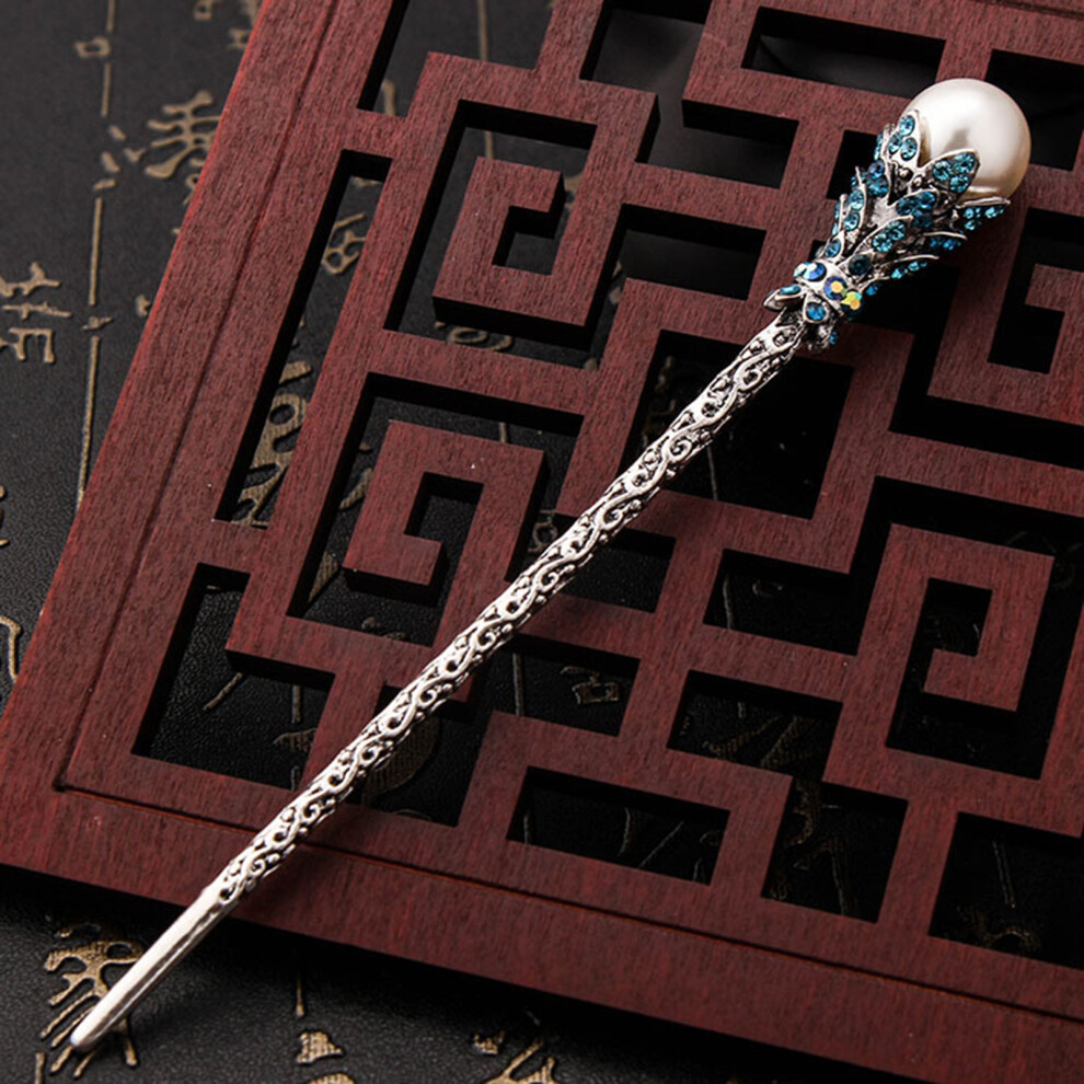 Reach-Tools (2#) Vintage Rhinestone Hair Stick For Women & Salon