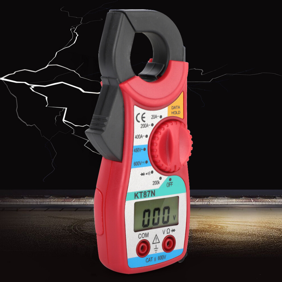 Kt87n 600V/450V Digital Clamp Meter 20-400A Lcd Display Red 3441389346483