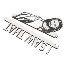 Jesus I Saw That Door Sitter Sign Decoration Black/White 16.5x14.5cm