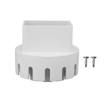 Plastic Downspout Adapter with Screws for Drain Pipes