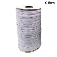 (White, 160 Yards) Braided Elastic Band, 80/160 Yds, Heavy Stretch for DIY Sewing
