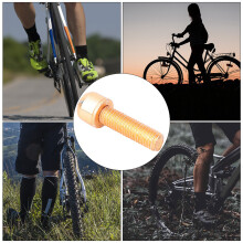 Bicycle Stem Bolt M5x18mm Steel with Spacer Golden