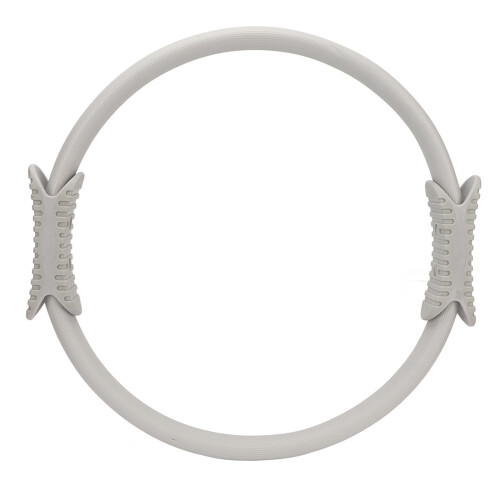 Grey Pilates Resistance Ring with Foam Handle for Thigh Workout 1
