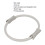 Grey Pilates Resistance Ring with Foam Handle for Thigh Workout 9