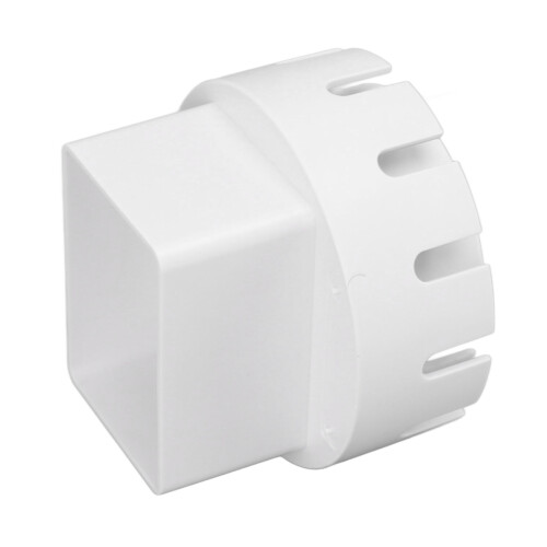 Plastic Downspout Adapter with Screws for Drain Pipes 2