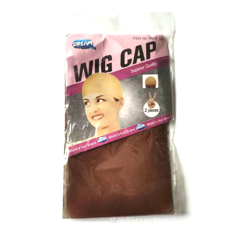 Roc-Electron (Deep Coffee) Ultra Thin Hd Wig Caps 4Pcs, Invisible Nylon Stretchy
