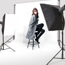2x2m Photo Backdrop Stand with Clips
