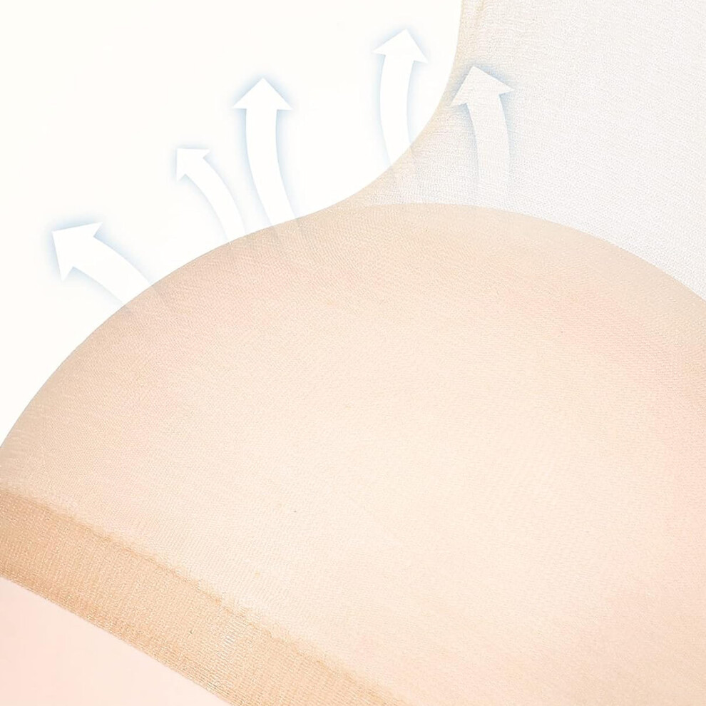 Reach-Tools Beige (Beige) Ultra Thin Hd Wig Caps 4Pcs, Invisible Nylon Cap