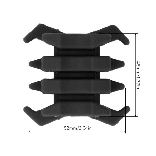 Krabbenförmiger Gummibogenbogen-Vibrationsdämpfer - Schwarz 1