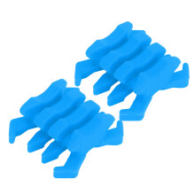 Krabbenförmiger Gummi-Bogenarm-Vibrationsdämpfer für Recurve-Bögen, Blau, 87 g