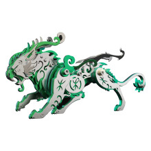 3D Metal Puzzles Mythic Tiger Model Kit for Adults with Intricate Mechanical Design 92PCS