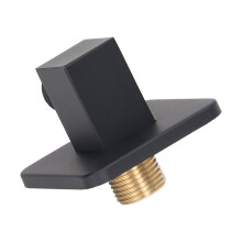 Concealed Shower Head Holder Wall Mount Copper Waterproof Black