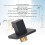 Concealed Shower Head Holder Wall Mount Copper Waterproof Black 3