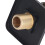 Concealed Shower Head Holder Wall Mount Copper Waterproof Black 4