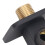 Concealed Shower Head Holder Wall Mount Copper Waterproof Black 5