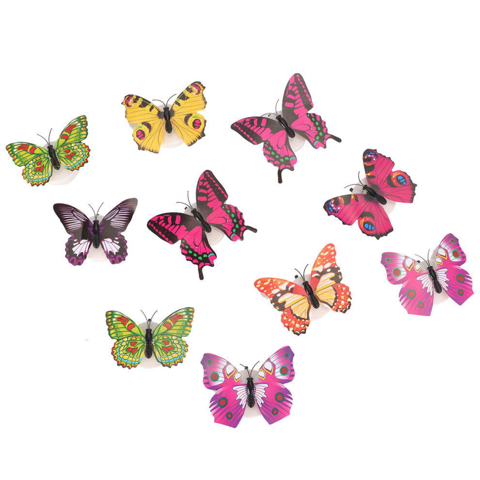 Kids Room Glow In Butterfly Wall Decals 10Pcs Luminous Stickers Dark