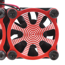 Red Double Cooling Fan &amp; Radiator for TRX4 1/10 RC Car Adjustable Design