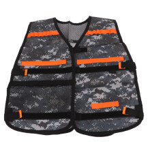 Kinder verstellbarer Spielhalterweste aus Oxfordstoff, Camouflage-Grau, 43x54cm