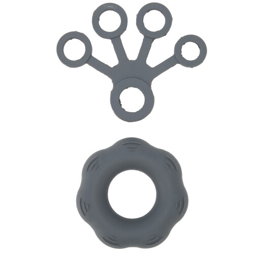 Silicone Hand Exerciser for Strength, Flexibility & Arthritis Relief, Dark Gray 1