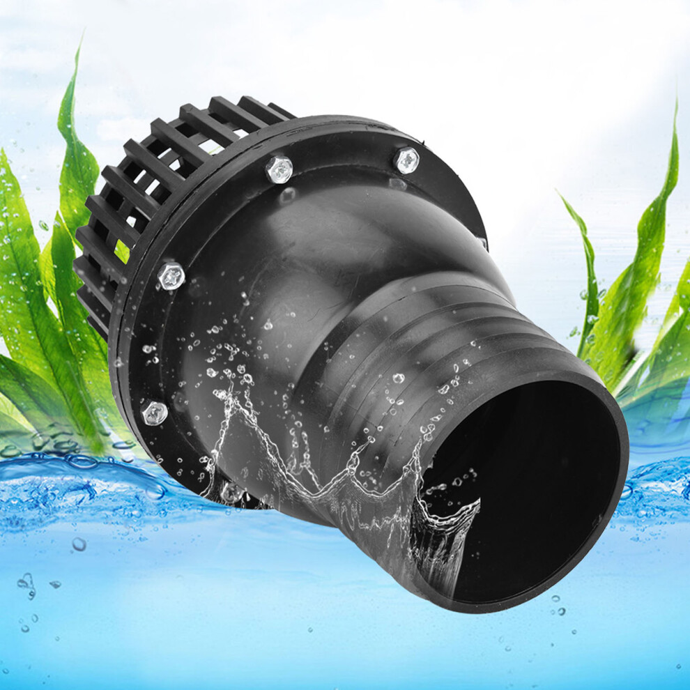 Pvc Black 4In Foot Valve Check Suitable For Water Pumps And Fluid Systems 7901389351529