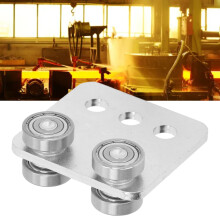4-Wheel Sliding Door Trolley Assembly, High Bearing, Silver