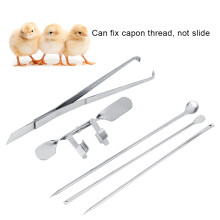 Carbon Steel Chicken Capon Kit with Knife, Expander, and Tools